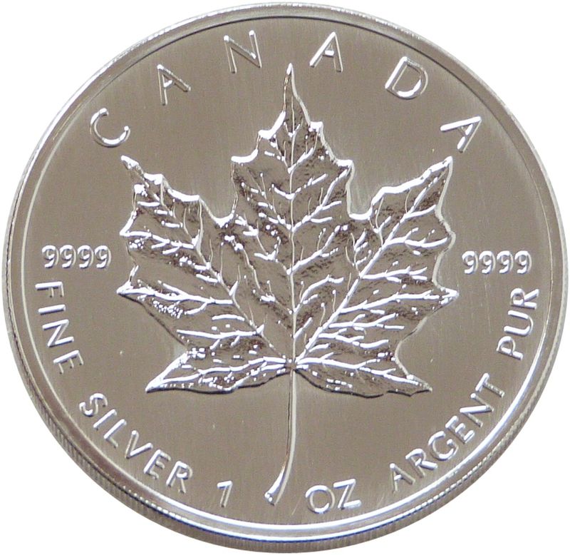 1999 Canada Maple Leaf $5 Silver 1oz Coin