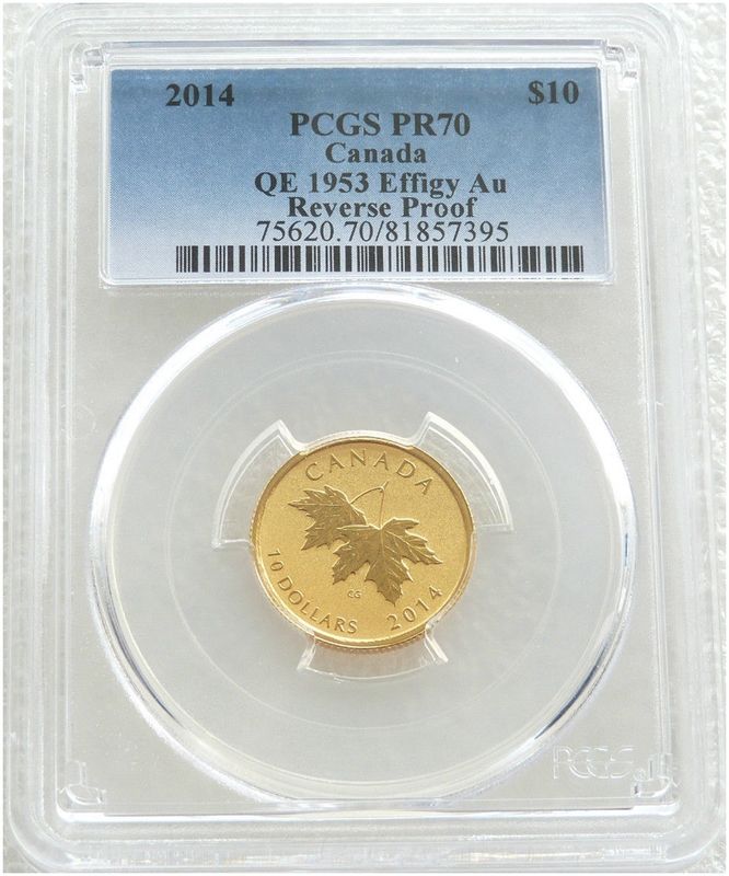 2014 Canada Maple Leaf $10 Gold Proof 1/4oz Coin PCGS PR70 - Mary Gillick Portrait