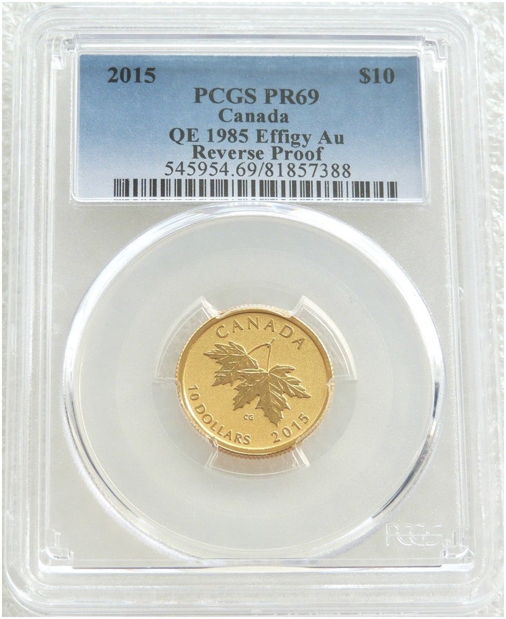 2015 Canada Maple Leaf $10 Gold Proof 1/4oz Coin PCGS PR69 - Dora de Pedery-Hunt