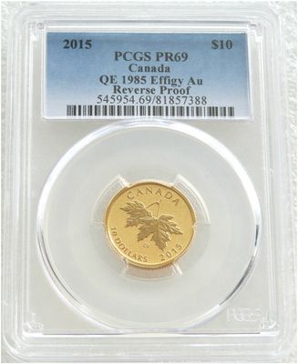 2015 Canada Maple Leaf $10 Gold Proof 1/4oz Coin PCGS PR69 - Dora de Pedery-Hunt 2015 Canada Maple Leaf $10 Gold Proof 1/4oz Coin PCGS PR69 - Dora de Pedery-Hunt