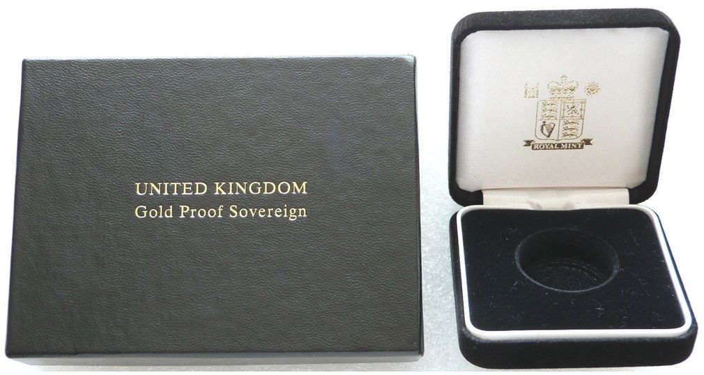 2000 - 2007 Royal Mint Black Full Sovereign Gold Coin Box Set Only