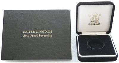 2000 - 2007 Royal Mint Black Full Sovereign Gold Coin Box Set Only