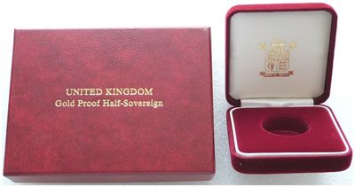 2000 - 2007 Royal Mint Red Half Sovereign Gold Coin Box Set Only