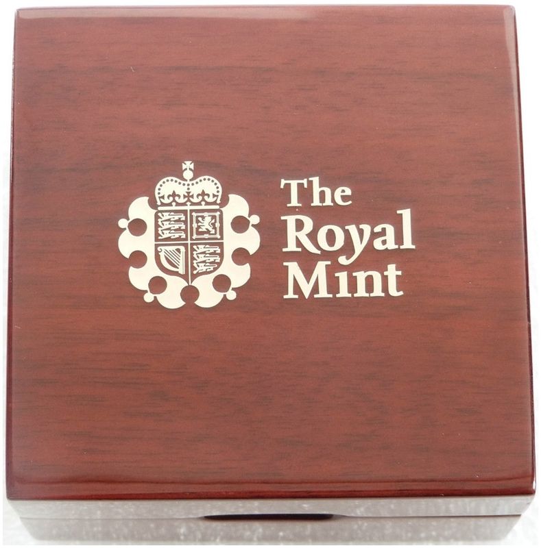 2014 - 2025 Royal Mint Deluxe Wooden Quarter Sovereign Gold Coin Box Only