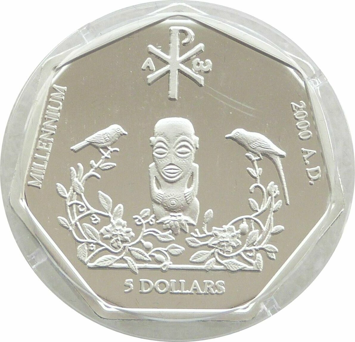 1999 Cook Islands Millennium $5 Silver Proof Coin 1999 Cook Islands Millennium $5 Silver Proof Coin