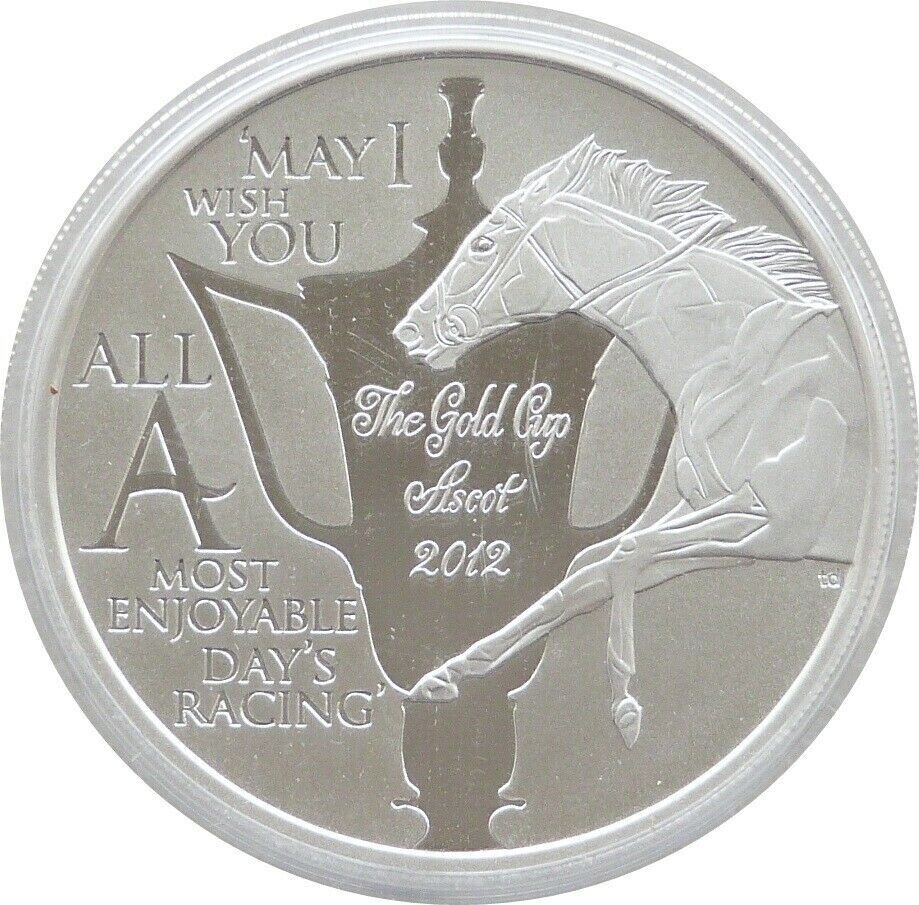 2012 Cook Islands Diamond Jubilee Royal Ascot Gold Cup $1 Silver Proof 1oz Coin 2012 Cook Islands Diamond Jubilee Royal Ascot Gold Cup $1 Silver Proof 1oz Coin