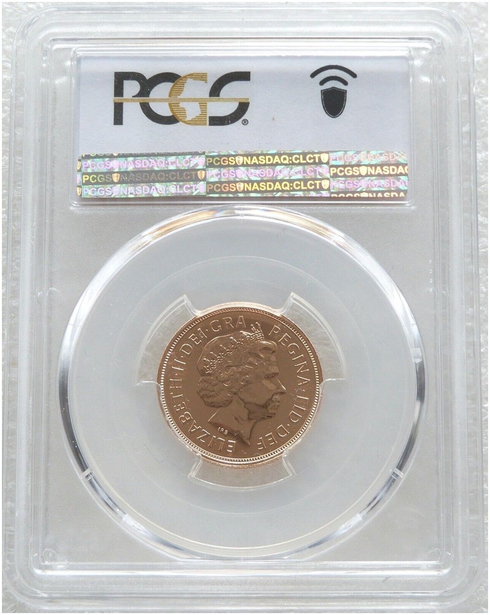 2002 Golden Jubilee Gold Full Sovereign Coin PCGS MS68