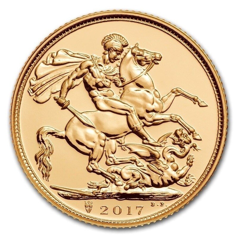 2017 Pistrucci Full Sovereign Gold Coin 2017 Pistrucci Full Sovereign Gold Coin