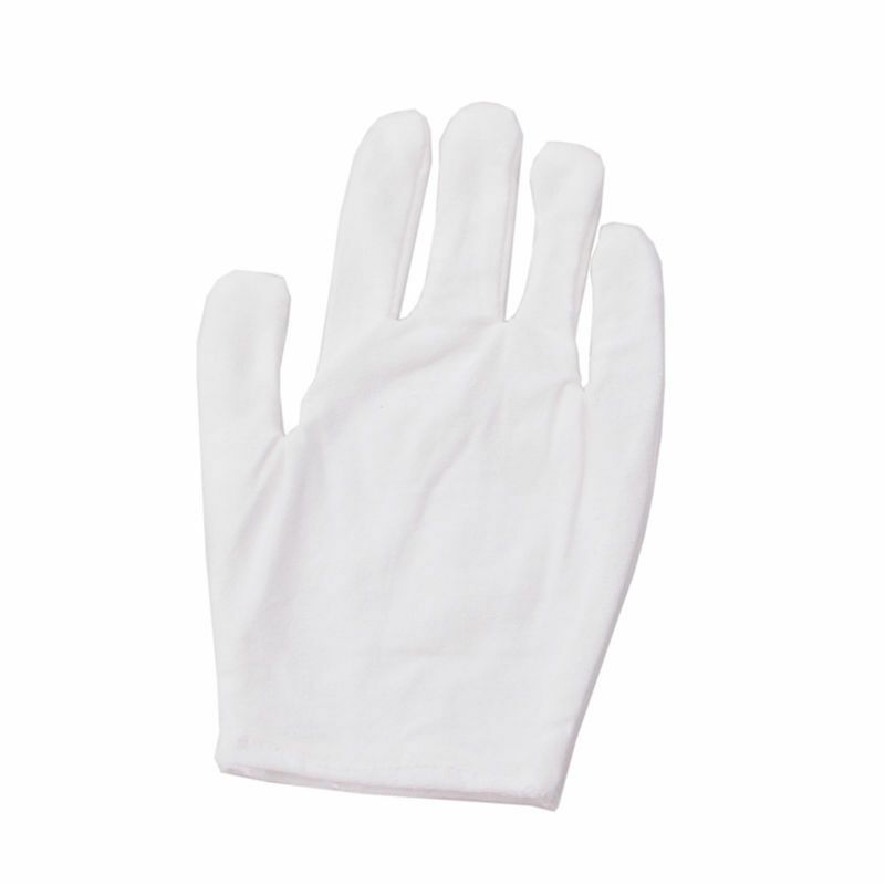 Thick Inspection White Cotton Gloves Ideal For Coins, Jewellery, Gemstones, Watches, Antiques Thick Inspection White Cotton Gloves Ideal For Coins, Jewellery, Gemstones, Watches, Antiques