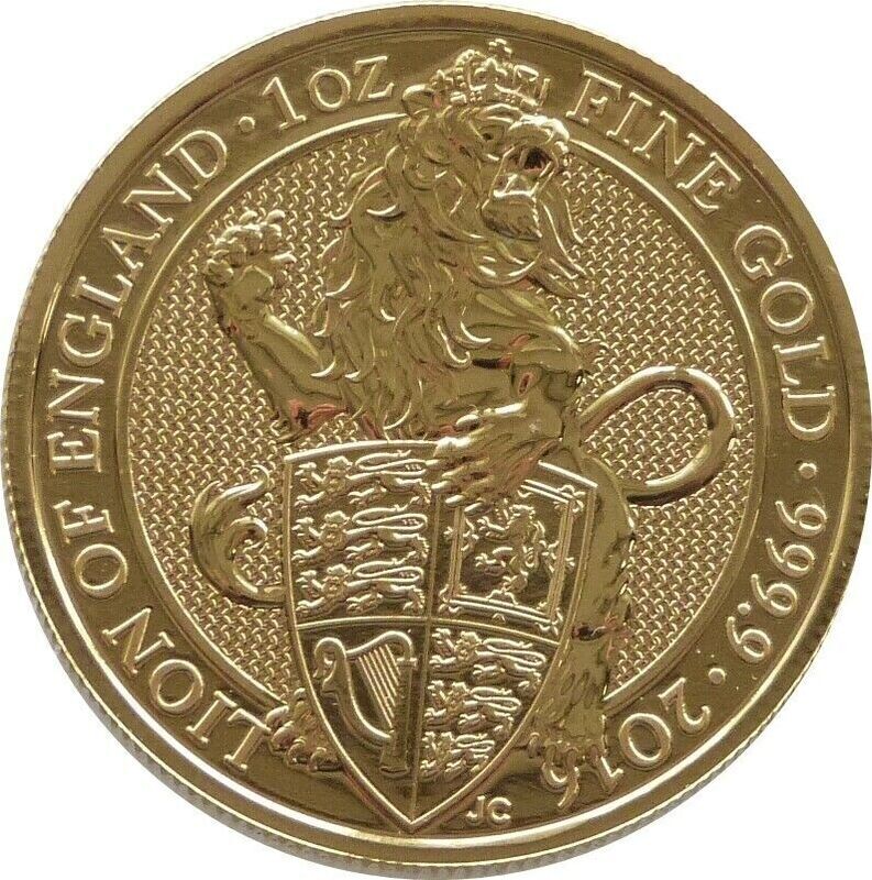 2016 Queen's Beasts Lion of England £100 Gold 1oz Coin 2016 Queen's Beasts Lion of England £100 Gold 1oz Coin