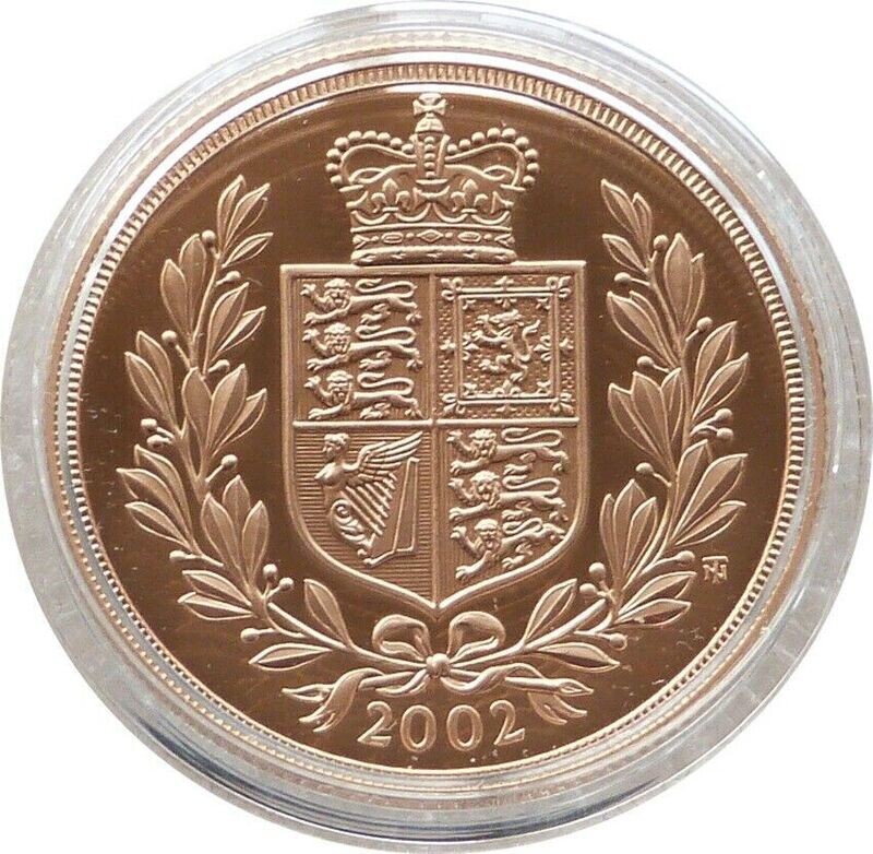 2002 Golden Jubilee £2 Double Sovereign Gold Proof Coin 2002 Golden Jubilee £2 Double Sovereign Gold Proof Coin