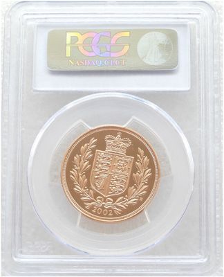 2002 Golden Jubilee £2 Gold Proof Double Sovereign Coin PCGS PR70 DCAM