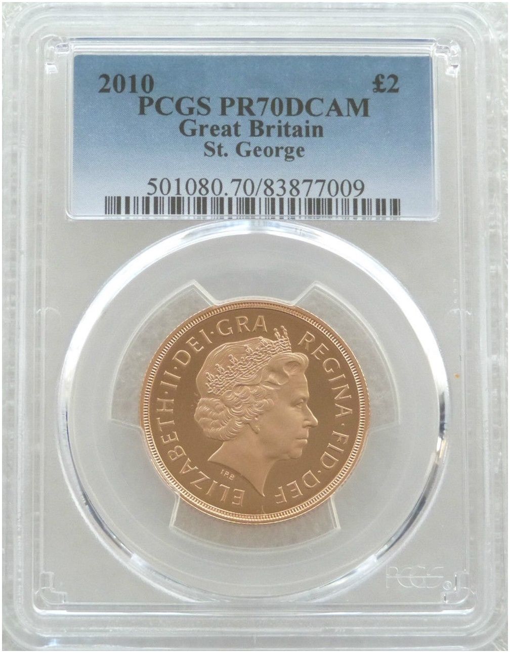 2010 St George and the Dragon £2 Double Sovereign Gold Proof Coin PCGS PR70 DCAM 2010 St George and the Dragon £2 Double Sovereign Gold Proof Coin PCGS PR70 DCAM