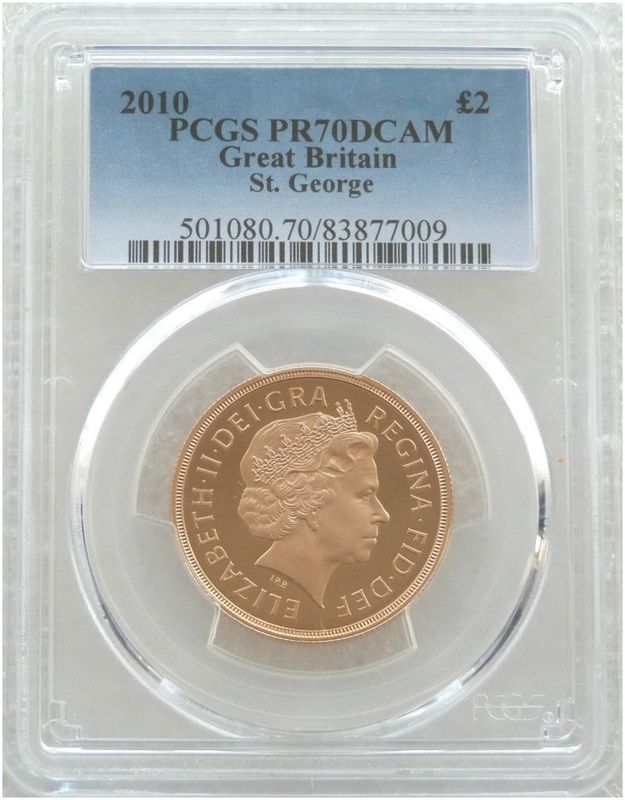 2010 St George and the Dragon £2 Double Sovereign Gold Proof Coin PCGS PR70 DCAM 2010 St George and the Dragon £2 Double Sovereign Gold Proof Coin PCGS PR70 DCAM