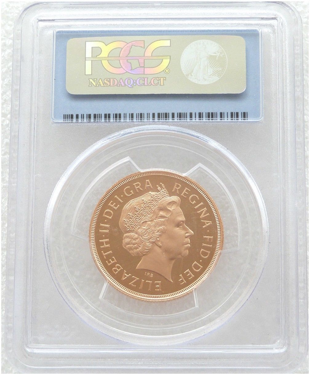 2012 Diamond Jubilee £2 Gold Proof Double Sovereign Coin PCGS PR69