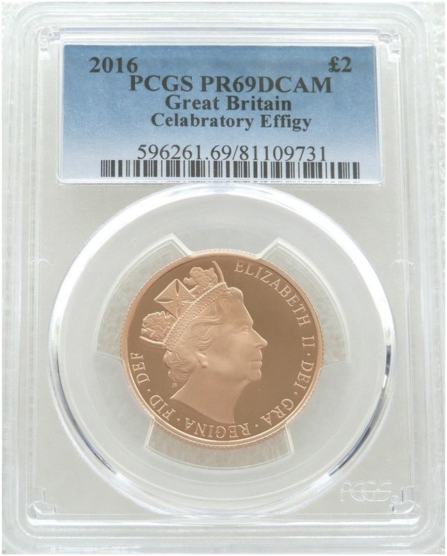 2016 Queen's 90th Birthday £2 Double Sovereign Gold Proof Coin PCGS PR69 DCAM - James Butler 2016 Queen's 90th Birthday £2 Double Sovereign Gold Proof Coin PCGS PR69 DCAM - James Butler