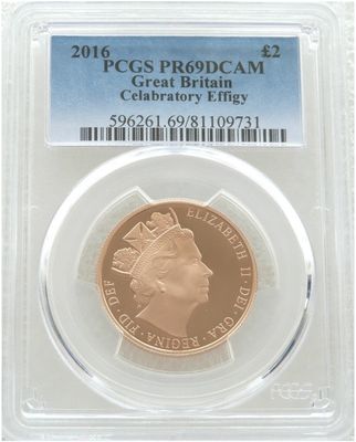 2016 Queen's 90th Birthday £2 Double Sovereign Gold Proof Coin PCGS PR69 DCAM - James Butler 2016 Queen's 90th Birthday £2 Double Sovereign Gold Proof Coin PCGS PR69 DCAM - James Butler