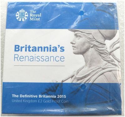 2015 Britannia Definitive £2 Gold Proof Coin Box Coa Sealed 2015 Britannia Definitive £2 Gold Proof Coin Box Coa Sealed