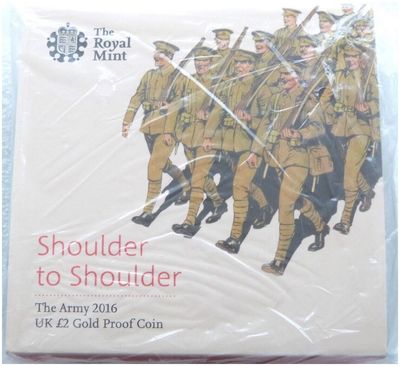 2016 First World War Army Pals Battalions £2 Gold Proof Coin Box Coa Sealed 2016 First World War Army Pals Battalions £2 Gold Proof Coin Box Coa Sealed
