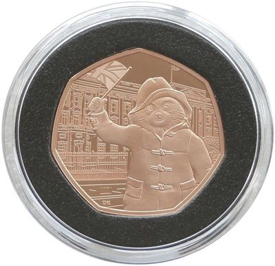 2018 Paddington at Buckingham Palace 50p Gold Proof Coin Box Coa