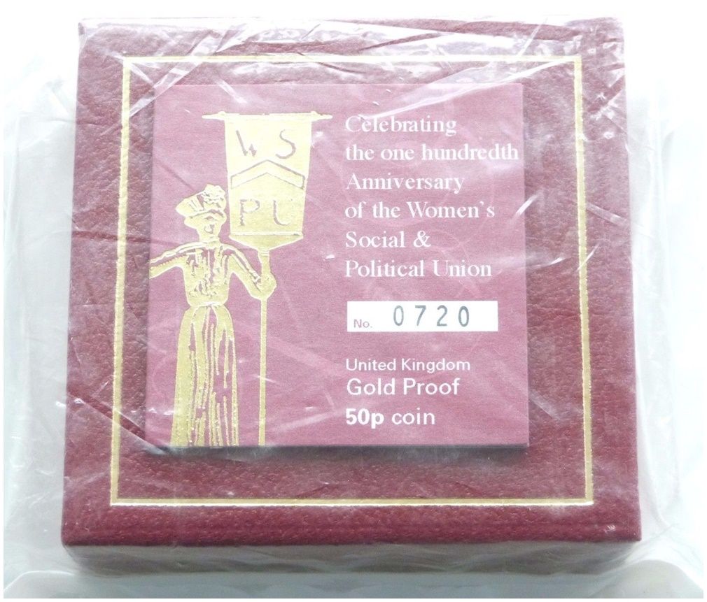 2003 Suffragettes 50p Gold Proof Coin Box Coa Sealed 2003 Suffragettes 50p Gold Proof Coin Box Coa Sealed