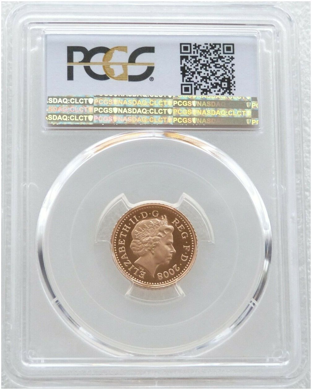 2008 Scottish Thistle 5p Gold Proof Coin PCGS PR69 DCAM