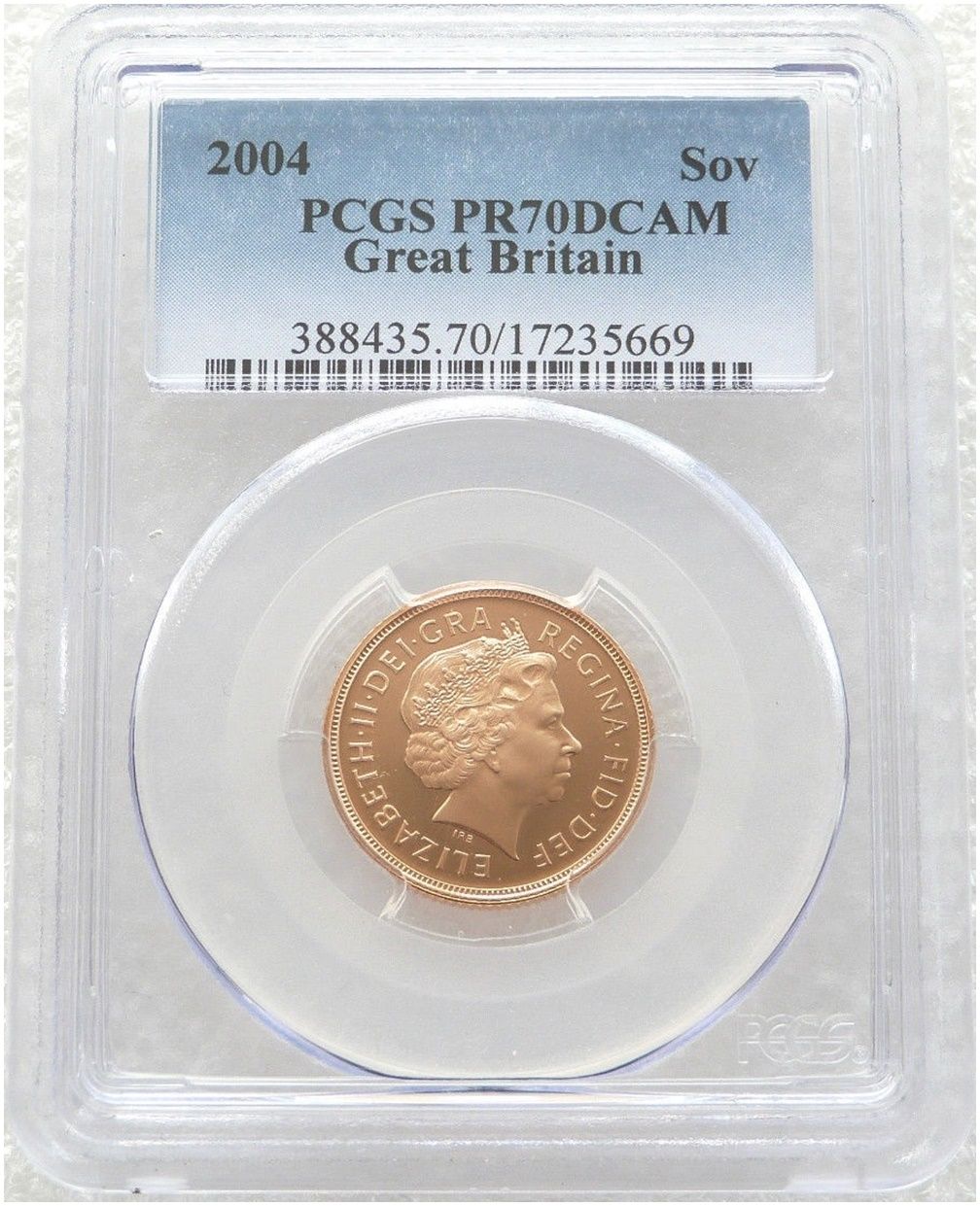 2004 St George and the Dragon Full Sovereign Gold Proof Coin PCGS PR70 DCAM