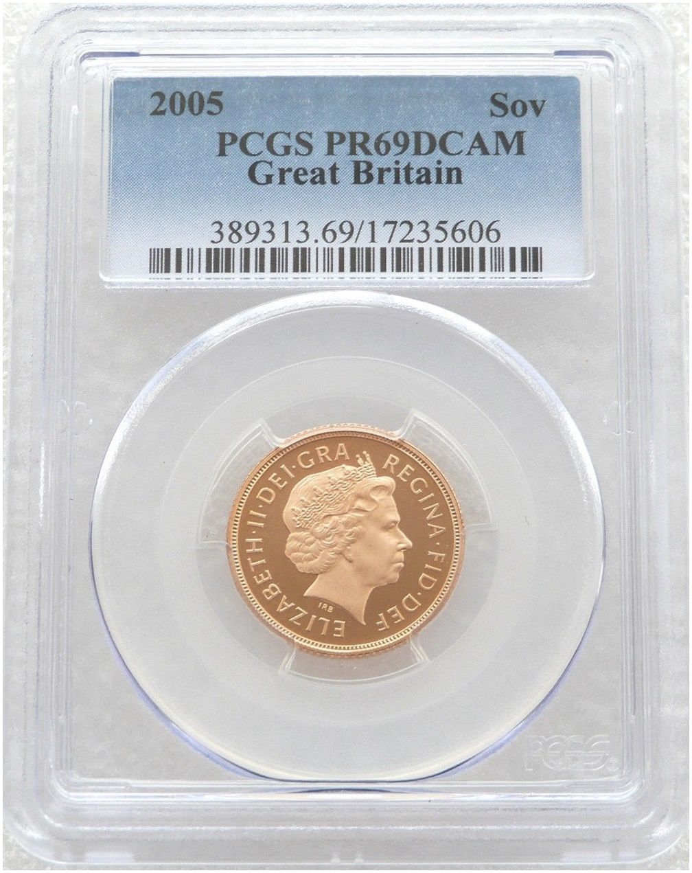 2005 St George and the Dragon Full Sovereign Gold Proof Coin PCGS PR69 DCAM - Timothy Noad
