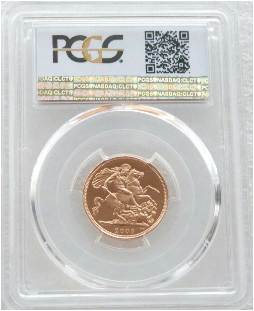 2006 St George and the Dragon Full Sovereign Gold Proof Coin PCGS