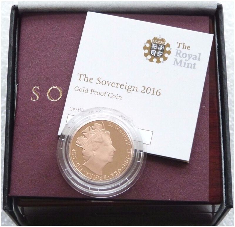2016 Queen's 90th Birthday Full Sovereign Gold Proof Coin Box Coa - James Butler 2016 Queen's 90th Birthday Full Sovereign Gold Proof Coin Box Coa - James Butler