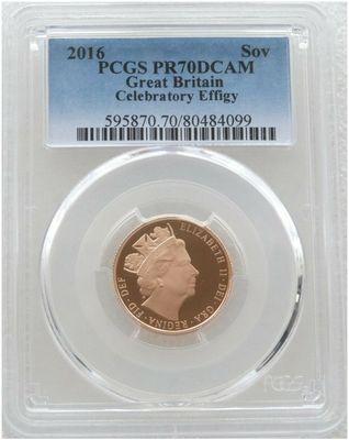 2016 Queen's 90th Birthday Full Sovereign Gold Proof Coin PCGS PR70 DCAM - James Butler 2016 Queen's 90th Birthday Full Sovereign Gold Proof Coin PCGS PR70 DCAM - James Butler