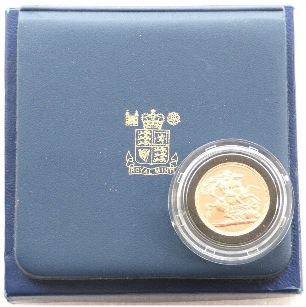 1979 St George and the Dragon Full Sovereign Gold Proof Coin Boxed 1979 St George and the Dragon Full Sovereign Gold Proof Coin Boxed
