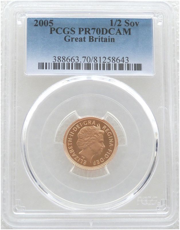 2005 St George and the Dragon Half Sovereign Gold Proof Coin PCGS PR70 DCAM - Timothy Noad 2005 St George and the Dragon Half Sovereign Gold Proof Coin PCGS PR70 DCAM - Timothy Noad