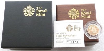 2009 St George and the Dragon Half Sovereign Gold Proof Coin Box Coa 2009 St George and the Dragon Half Sovereign Gold Proof Coin Box Coa