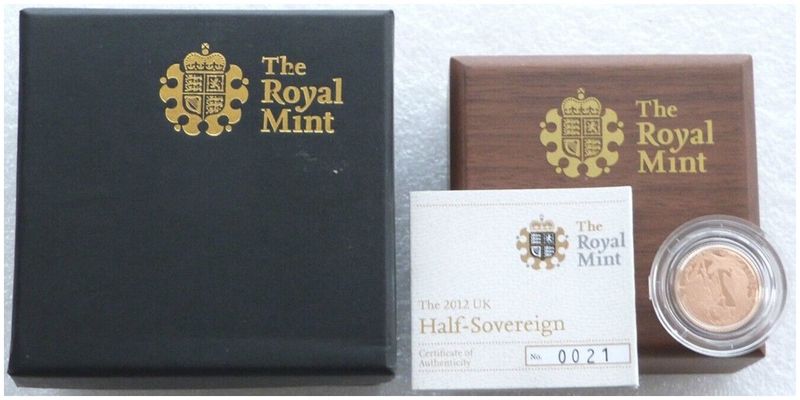 2012 Diamond Jubilee Half Sovereign Gold Proof Coin Box Coa 2012 Diamond Jubilee Half Sovereign Gold Proof Coin Box Coa