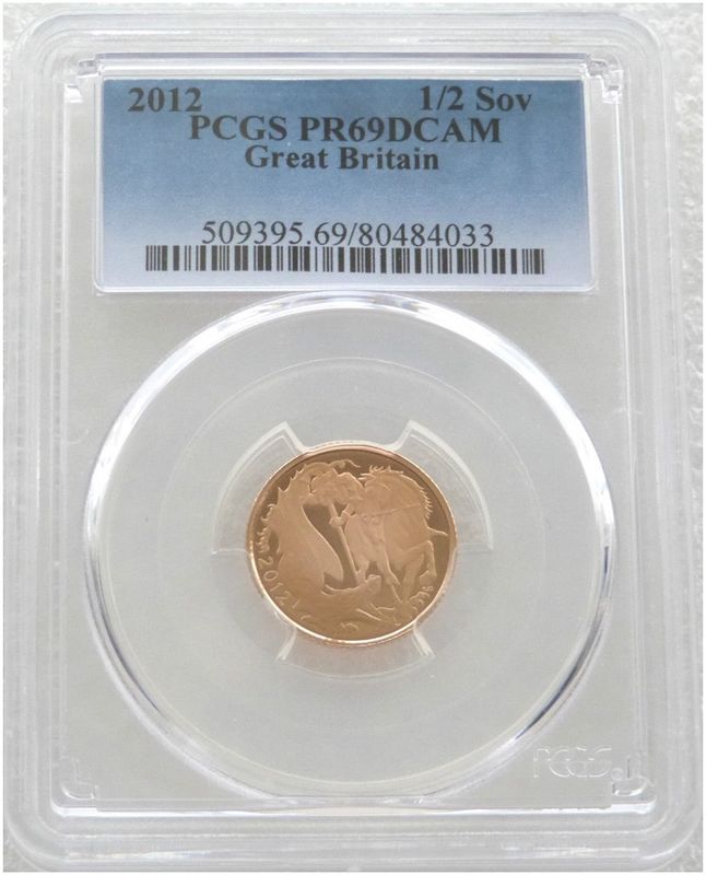 2012 Diamond Jubilee Half Sovereign Gold Proof Coin PCGS PR69 DCAM 2012 Diamond Jubilee Half Sovereign Gold Proof Coin PCGS PR69 DCAM
