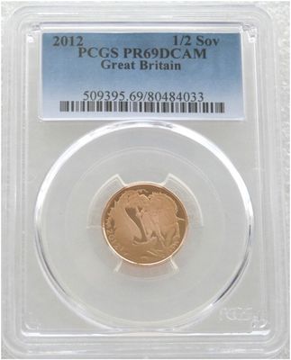 2012 Diamond Jubilee Half Sovereign Gold Proof Coin PCGS PR69 DCAM 2012 Diamond Jubilee Half Sovereign Gold Proof Coin PCGS PR69 DCAM