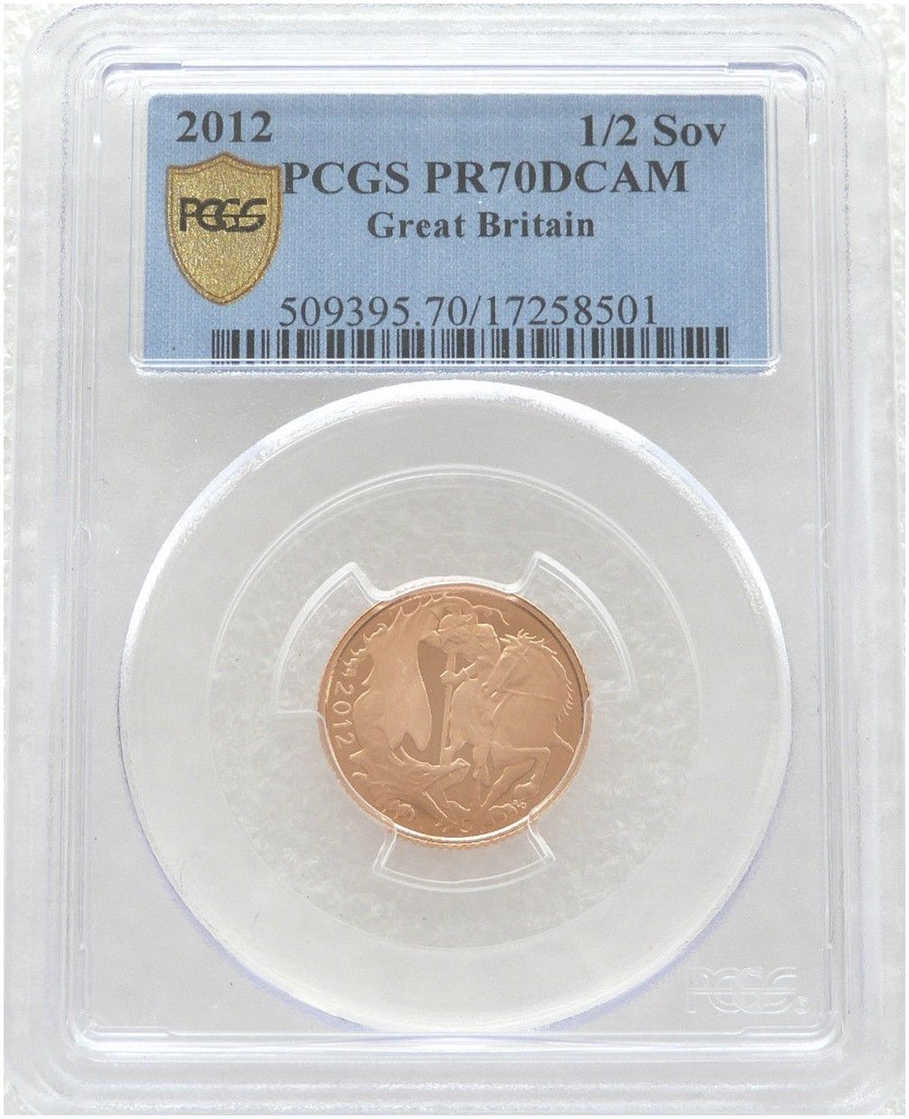 2012 Diamond Jubilee Half Sovereign Gold Proof Coin PCGS PR70 DCAM 2012 Diamond Jubilee Half Sovereign Gold Proof Coin PCGS PR70 DCAM