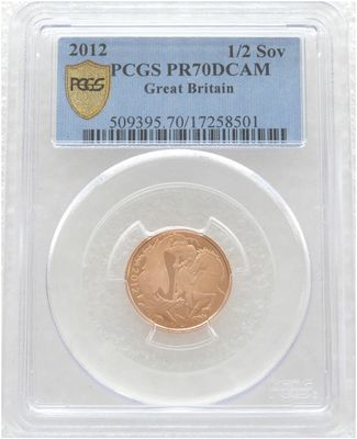 2012 Diamond Jubilee Half Sovereign Gold Proof Coin PCGS PR70 DCAM 2012 Diamond Jubilee Half Sovereign Gold Proof Coin PCGS PR70 DCAM