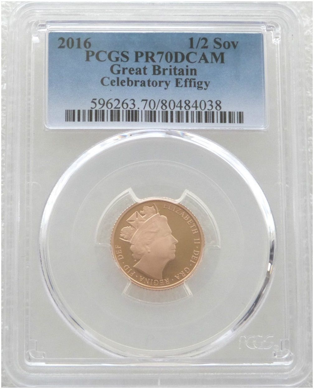 2016 Queen's 90th Birthday Half Sovereign Gold Proof Coin PCGS PR70 DCAM - James Butler 2016 Queen's 90th Birthday Half Sovereign Gold Proof Coin PCGS PR70 DCAM - James Butler