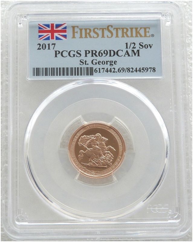 2017 Pistrucci Half Sovereign Gold Proof Coin PCGS PR69 DCAM First Strike 2017 Pistrucci Half Sovereign Gold Proof Coin PCGS PR69 DCAM First Strike