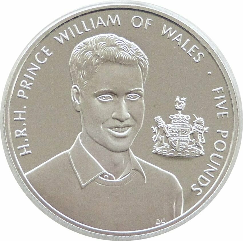 2003 Guernsey Prince William 21st Birthday £5 Silver Proof Coin 2003 Guernsey Prince William 21st Birthday £5 Silver Proof Coin