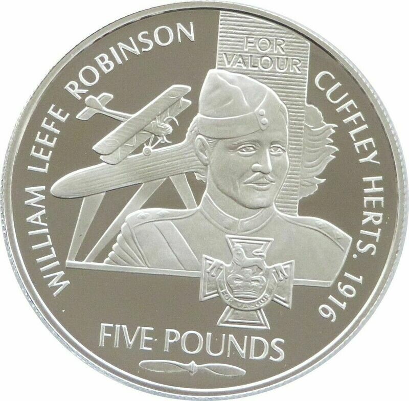 2006 Guernsey Victoria Cross William Robinson £5 Silver Proof Coin 2006 Guernsey Victoria Cross William Robinson £5 Silver Proof Coin