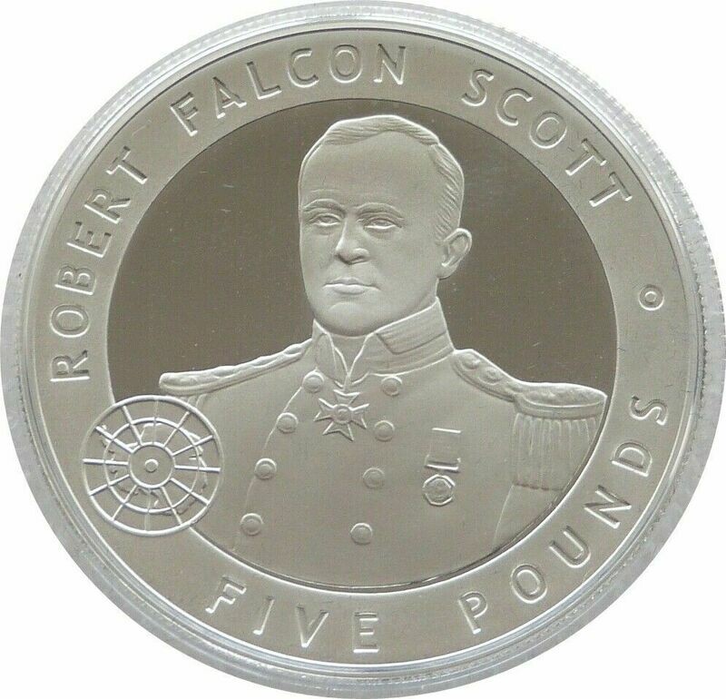 2006 Guernsey Great Britons Robert Falcon Scott £5 Silver Proof Coin 2006 Guernsey Great Britons Robert Falcon Scott £5 Silver Proof Coin