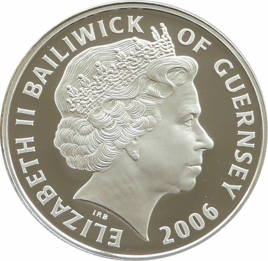 2006 Guernsey Great Britons Horatio Nelson £5 Silver Proof Coin