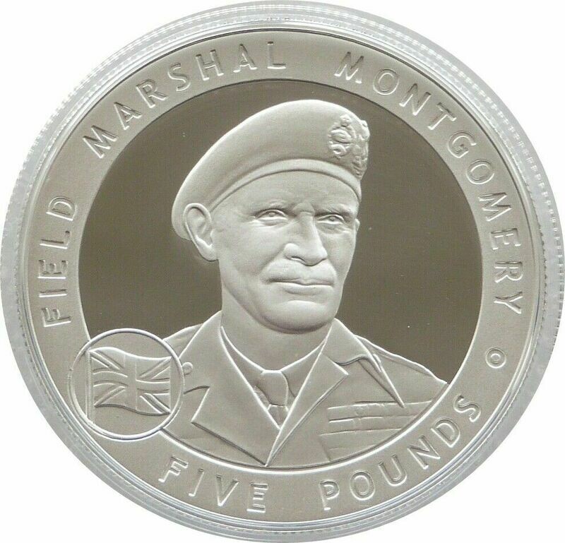 2007 Guernsey Great Britons Field Marshall Montgomery £5 Silver Proof Coin 2007 Guernsey Great Britons Field Marshall Montgomery £5 Silver Proof Coin