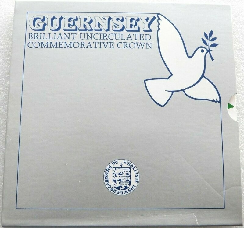 1985 Guernsey Liberation 40th Anniversary £2 Brilliant Uncirculated Coin Pack 1985 Guernsey Liberation 40th Anniversary £2 Brilliant Uncirculated Coin Pack