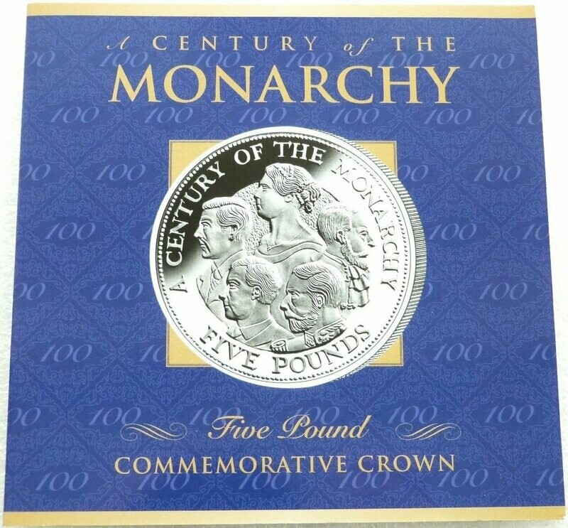 2000 Guernsey Century of the Monarchy £5 Brilliant Uncirculated Coin Pack 2000 Guernsey Century of the Monarchy £5 Brilliant Uncirculated Coin Pack