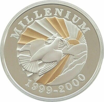 1999 - 2000 Haiti Millennium 500 Gourdes Silver Gold Proof Coin 1999 - 2000 Haiti Millennium 500 Gourdes Silver Gold Proof Coin