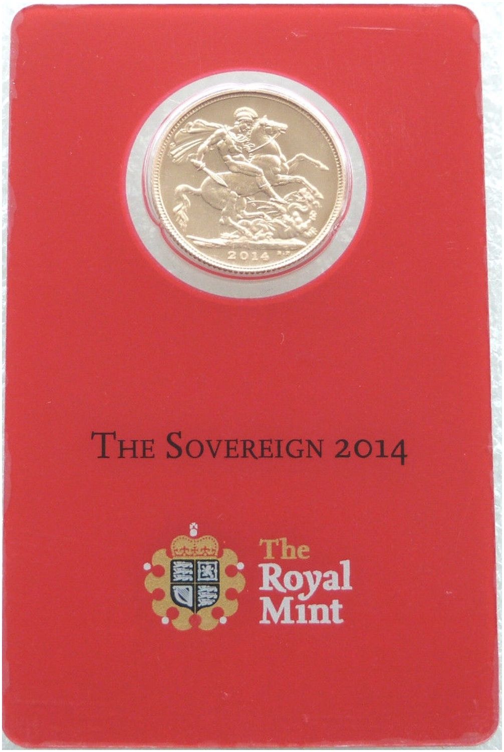 2014-I India Mint Mark Full Sovereign Gold Coin Mint Card